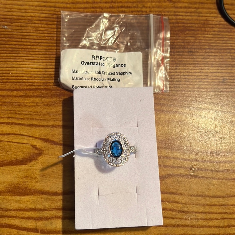 RBP Bomb Party Overstated Elegance LC Sapphire Ring
